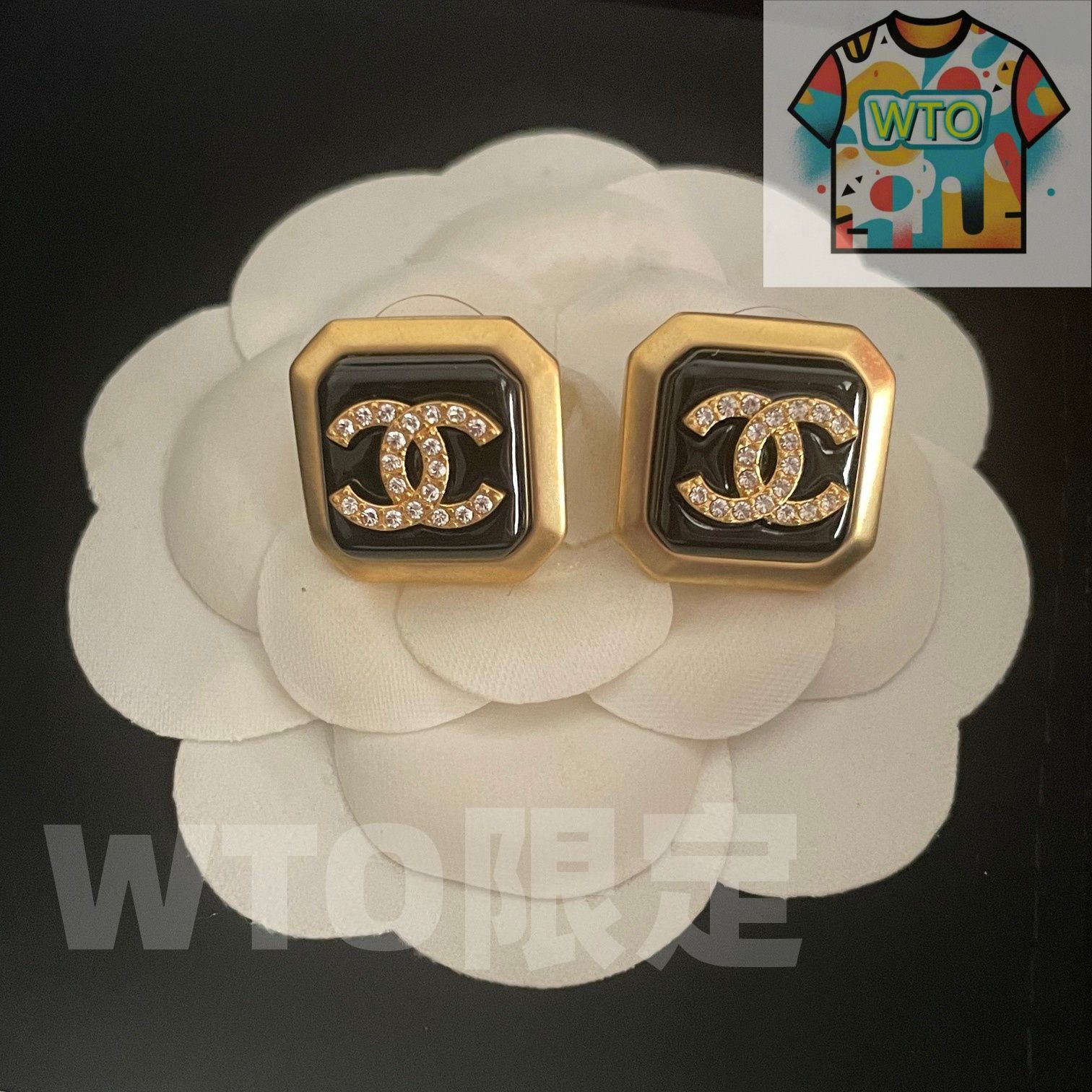  WTO通販 Chanel ヴィンテージ ダブル C ピアス 在庫 価格-WTO輸入-TYH 52 イヤリング ノンホールピアス アクセサリー