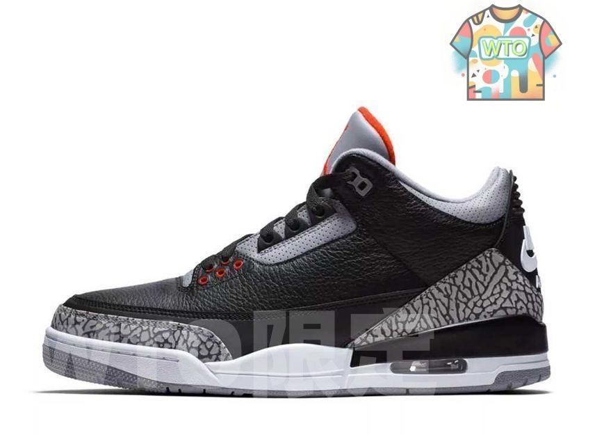 Nike Air Jordan 3 Retro OG Black Cement ナイキ エアジョーダン3 レトロ OG ブラックセメント854262-001-WTO輸入1
