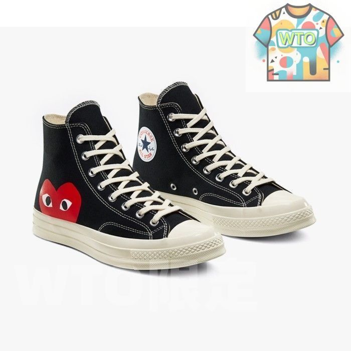 CDG×CONVERSE チャックテイラーオールスター70 Highブラック コンバース