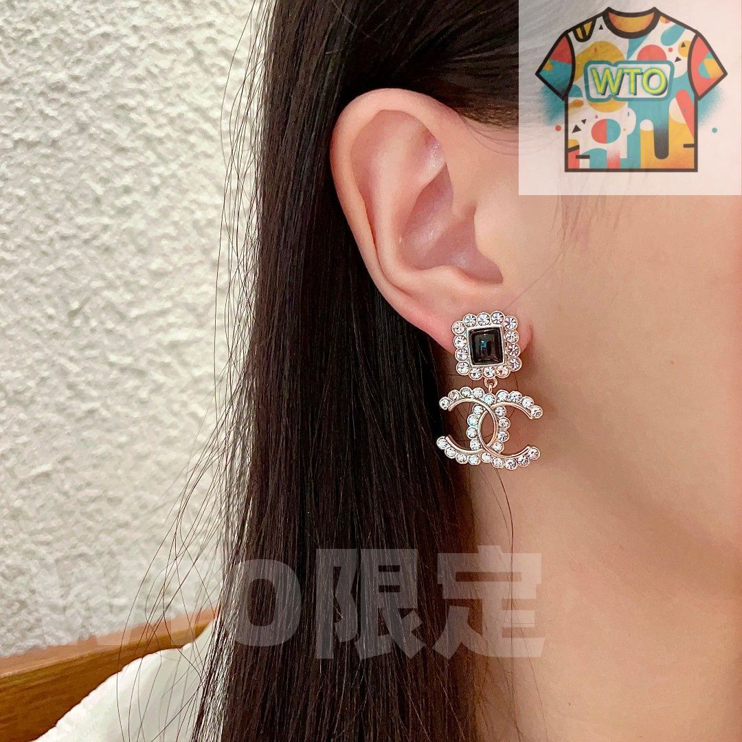  WTO通販 Chanel ヴィンテージ アルファベット ピアス で 価格-WTO輸入-MFY 75 イヤリング ノンホールピアス アクセサリー