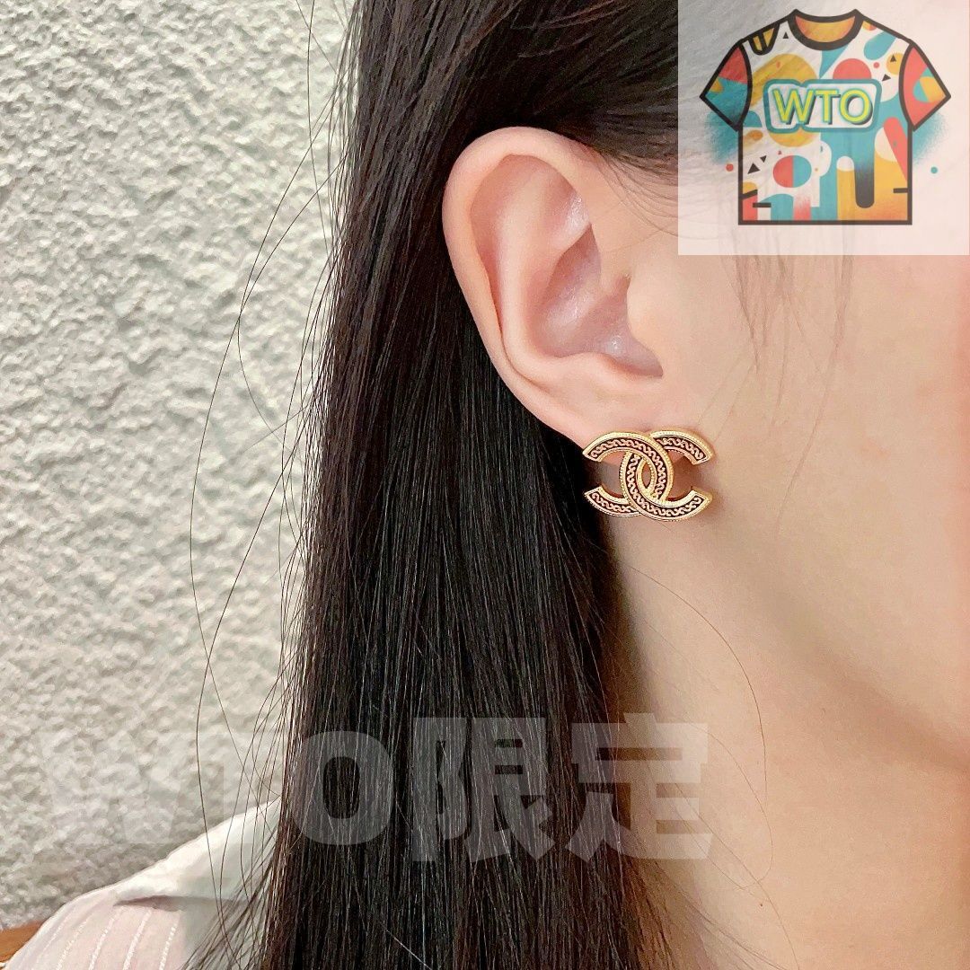  WTO通販 Chanel ヴィンテージ アルファベットピアス 価格-WTO輸入-NCO 86 イヤリング ノンホールピアス アクセサリー