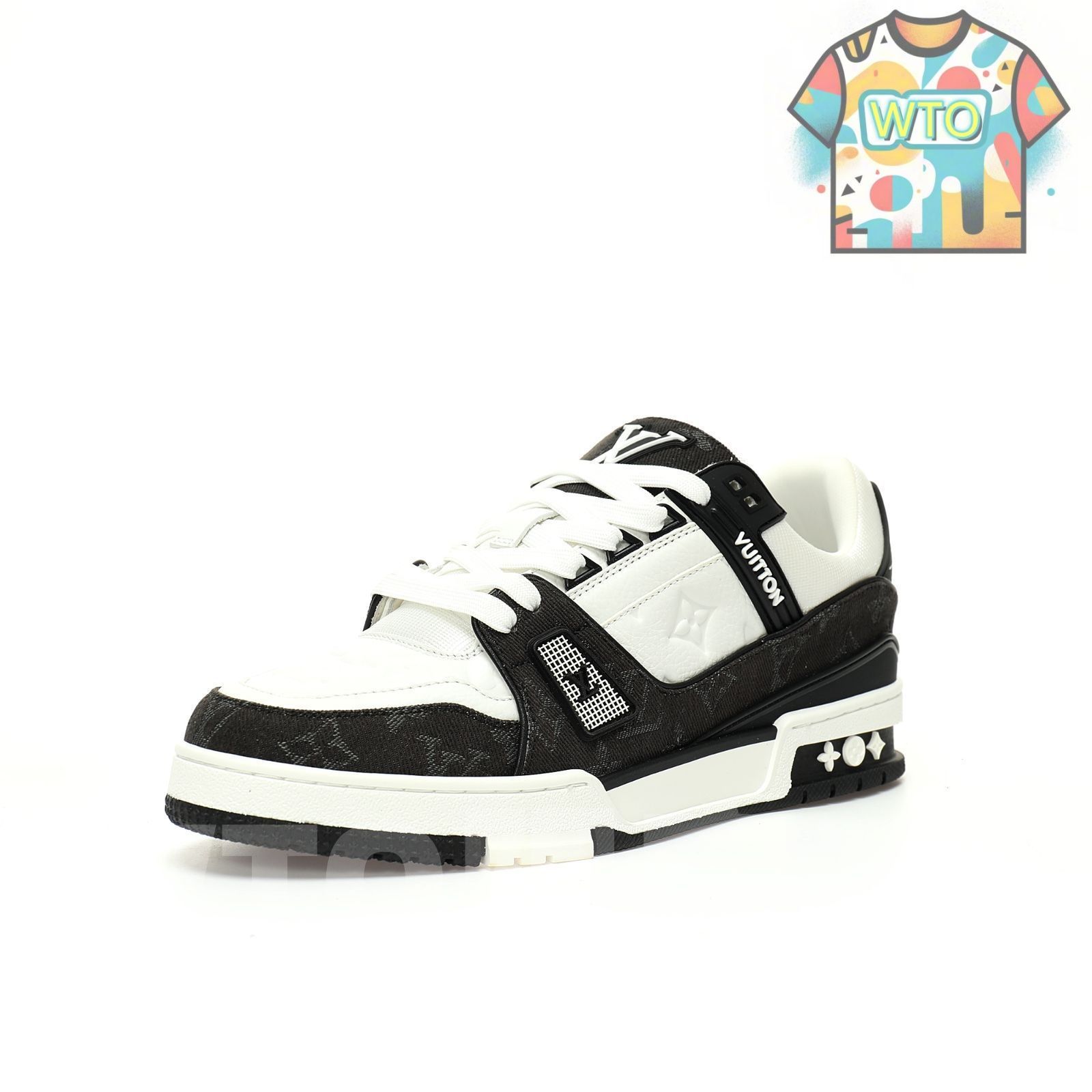 ルイヴィトン トレイナー ライン スニーカー ブラック