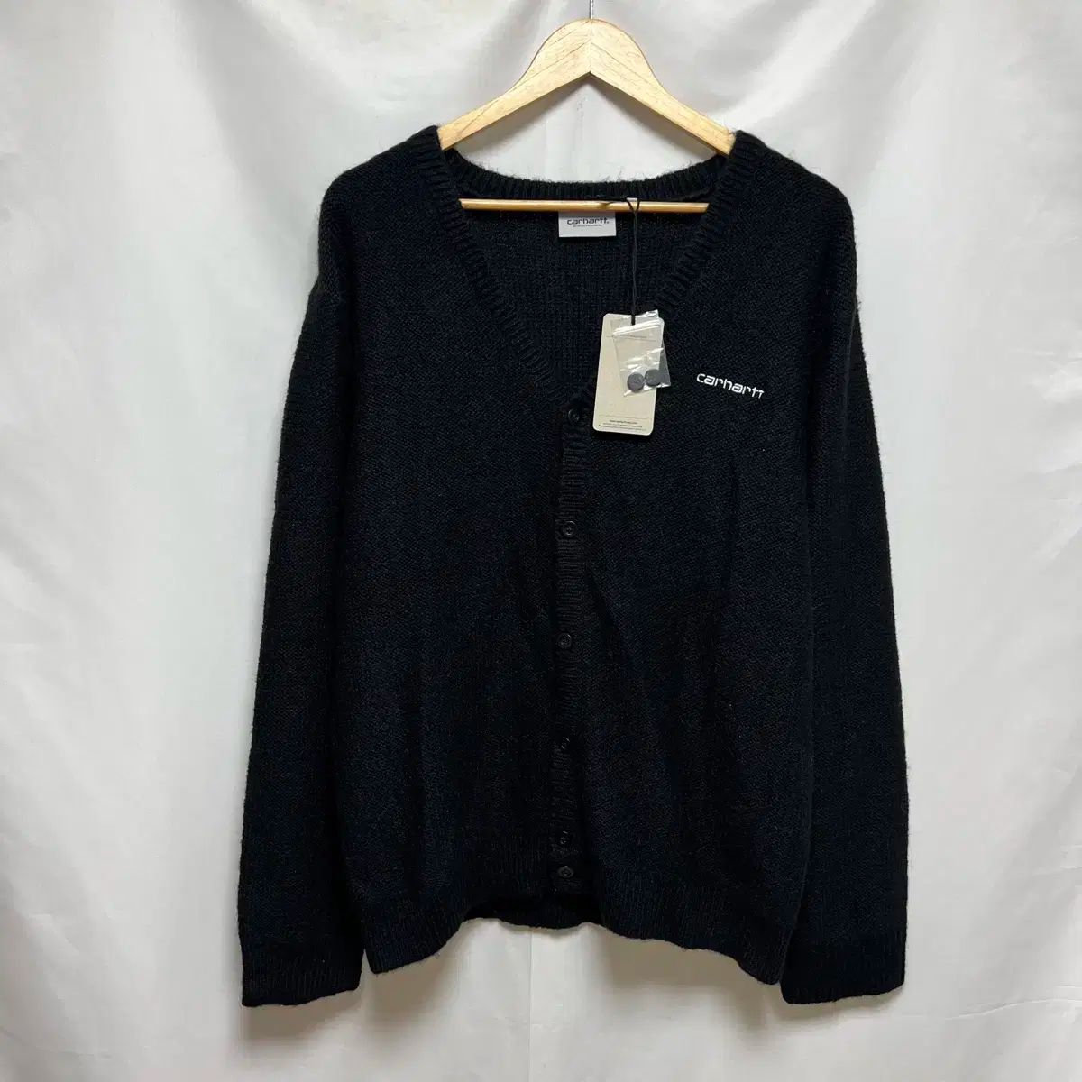 S Carhartt WIP ブラック カーディガン