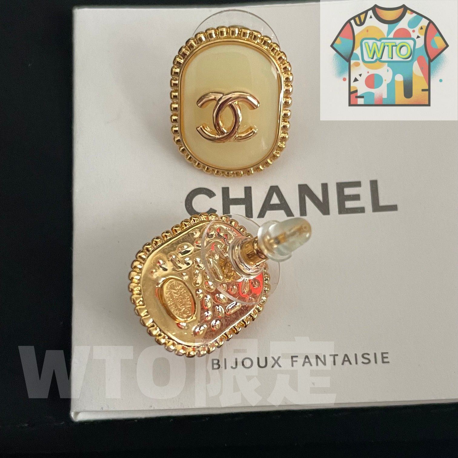  WTO通販 Chanel ヴィンテージ ダブル C ピアス 在庫 価格-WTO輸入-BRL 98 イヤリング ノンホールピアス アクセサリー