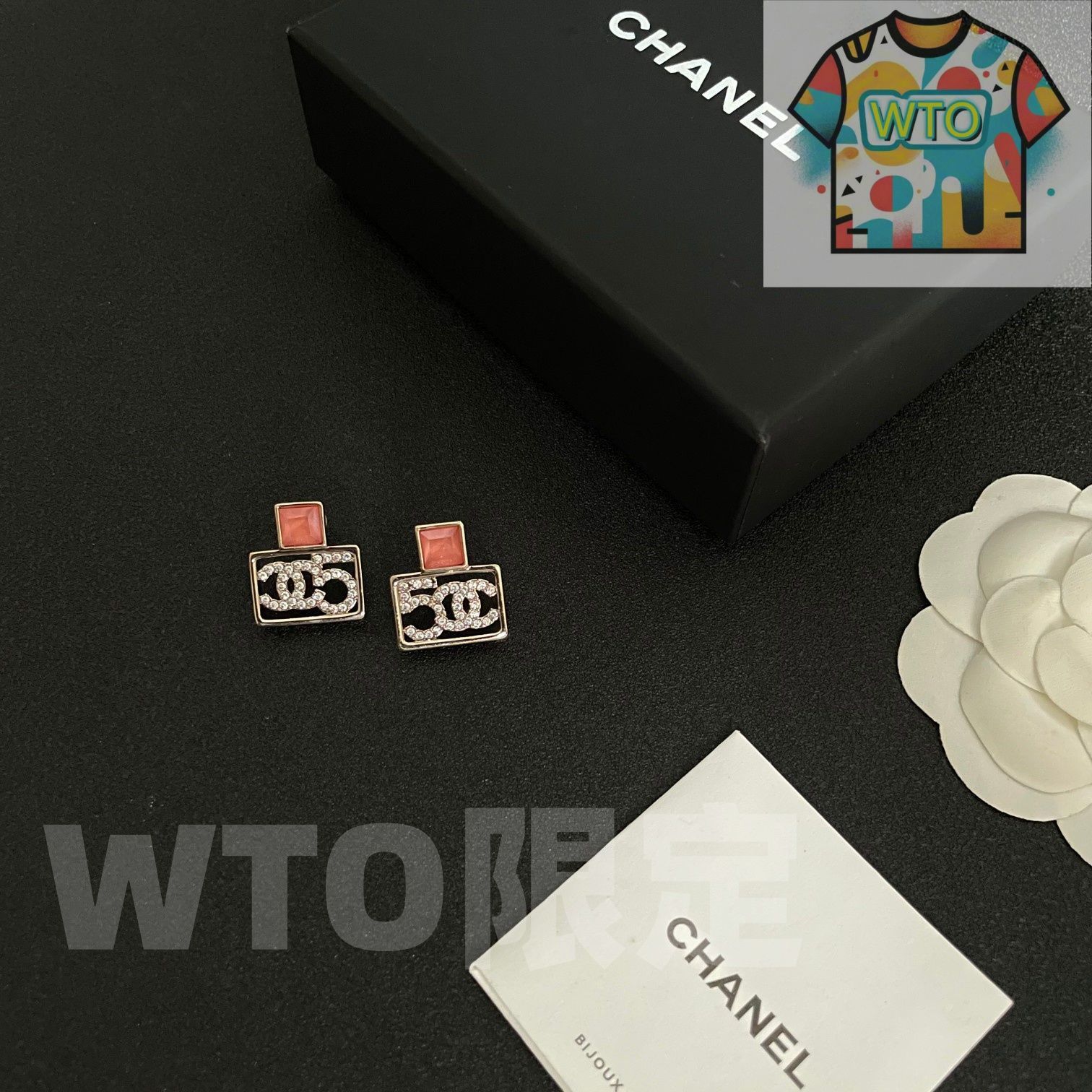  WTO通販 Chanel ヴィンテージ アルファベットピアス 価格-WTO輸入-GDM 64 イヤリング ノンホールピアス アクセサリー