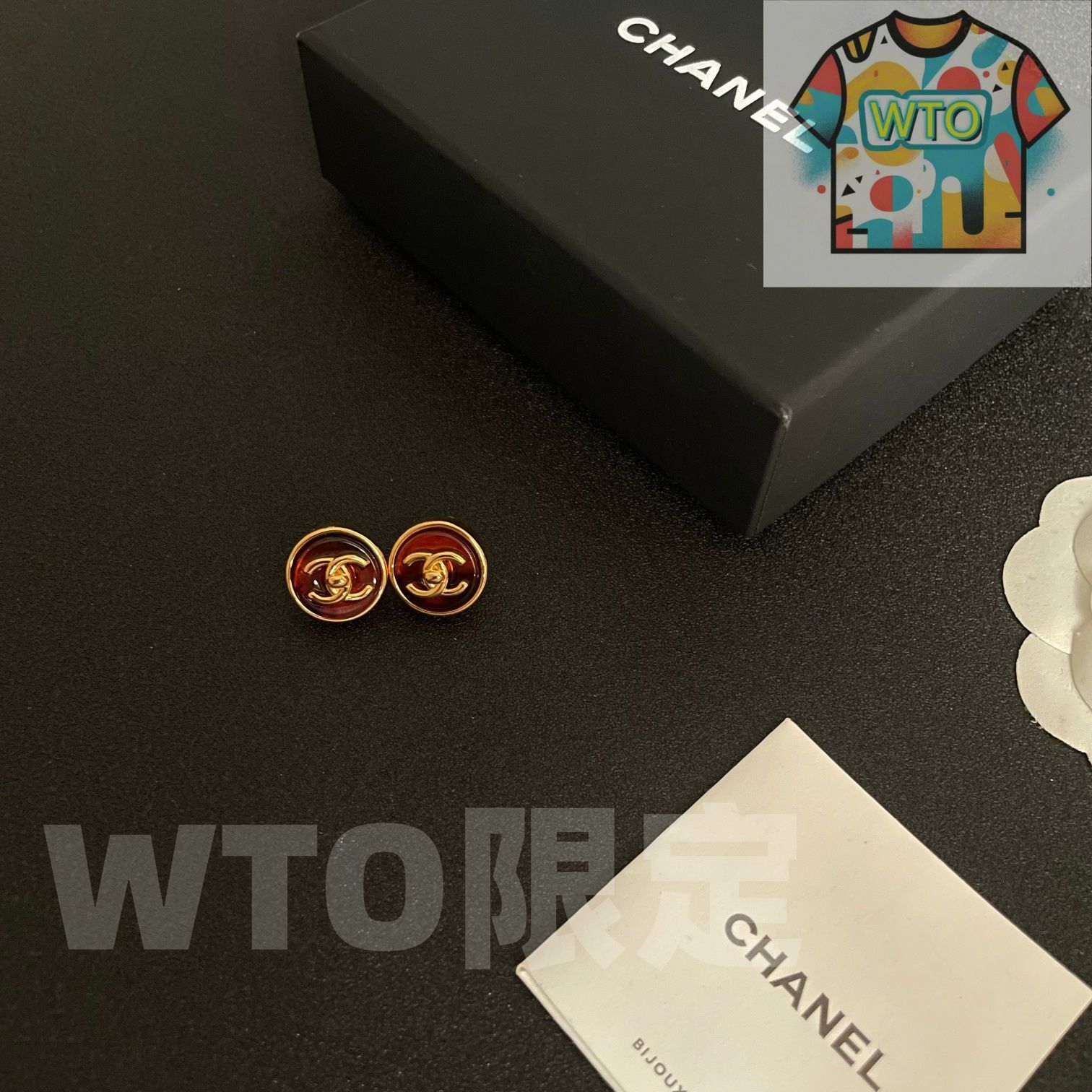  WTO通販 Chanel ヴィンテージ アルファベットピアス 価格-WTO輸入-AOH 46 イヤリング ノンホールピアス アクセサリー