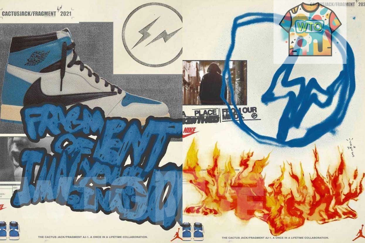 TRAVIS SCOTT × FRAGMENT × NIKE AIR JORDAN 1 HIGH MILITARY BLUE ナイキ DH3227-105