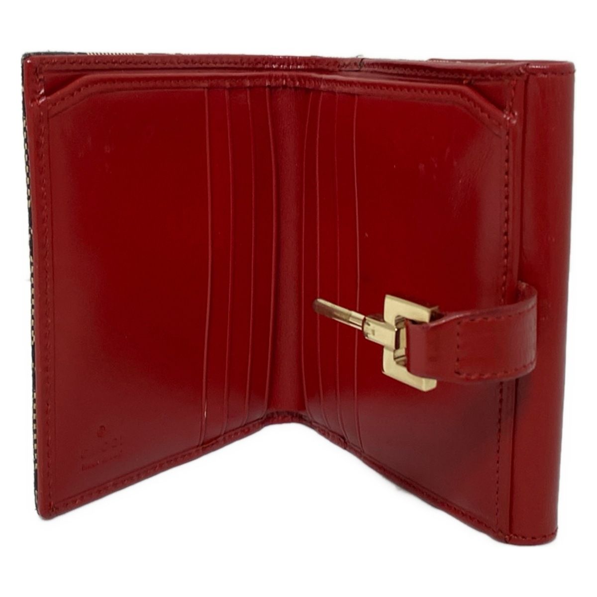 GUCCI(グッチ) Wホック財布 ジャッキー,GG柄 ダークネイビー