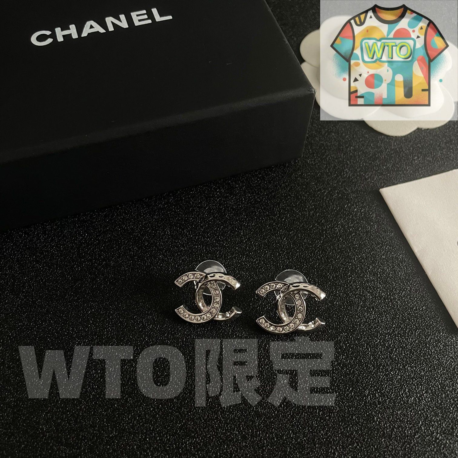 WTO通販 Chanel ヴィンテージ アルファベット ピアス 在庫 価格-WTO輸入-WGL 46 イヤリング ノンホールピアス アクセサリー