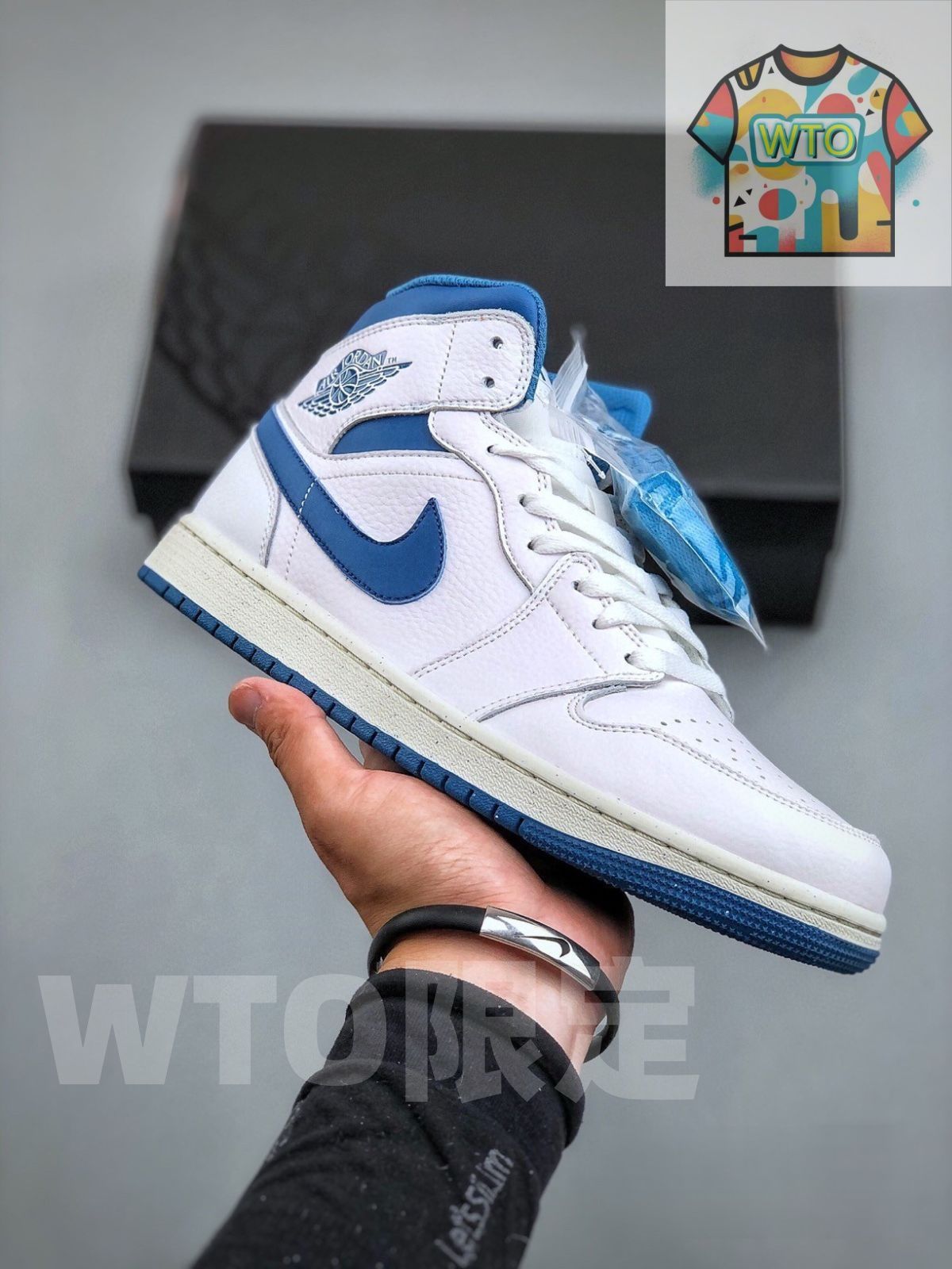 お げ 即 ナイキ スニーカー Air Jordan AJ1 Mid 男女兼用 ジョーダン-WTO輸入1