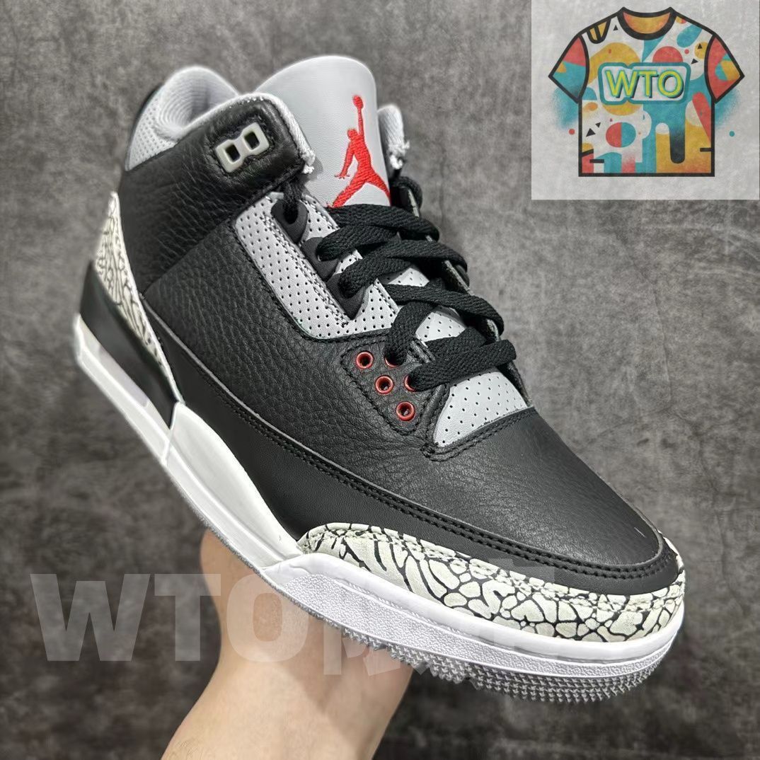  Nike Air Jordan 3 Retro OG Black Cement ナイキ エアジョーダン3 レトロ ブラックセメント854262-001 スニーカー 靴