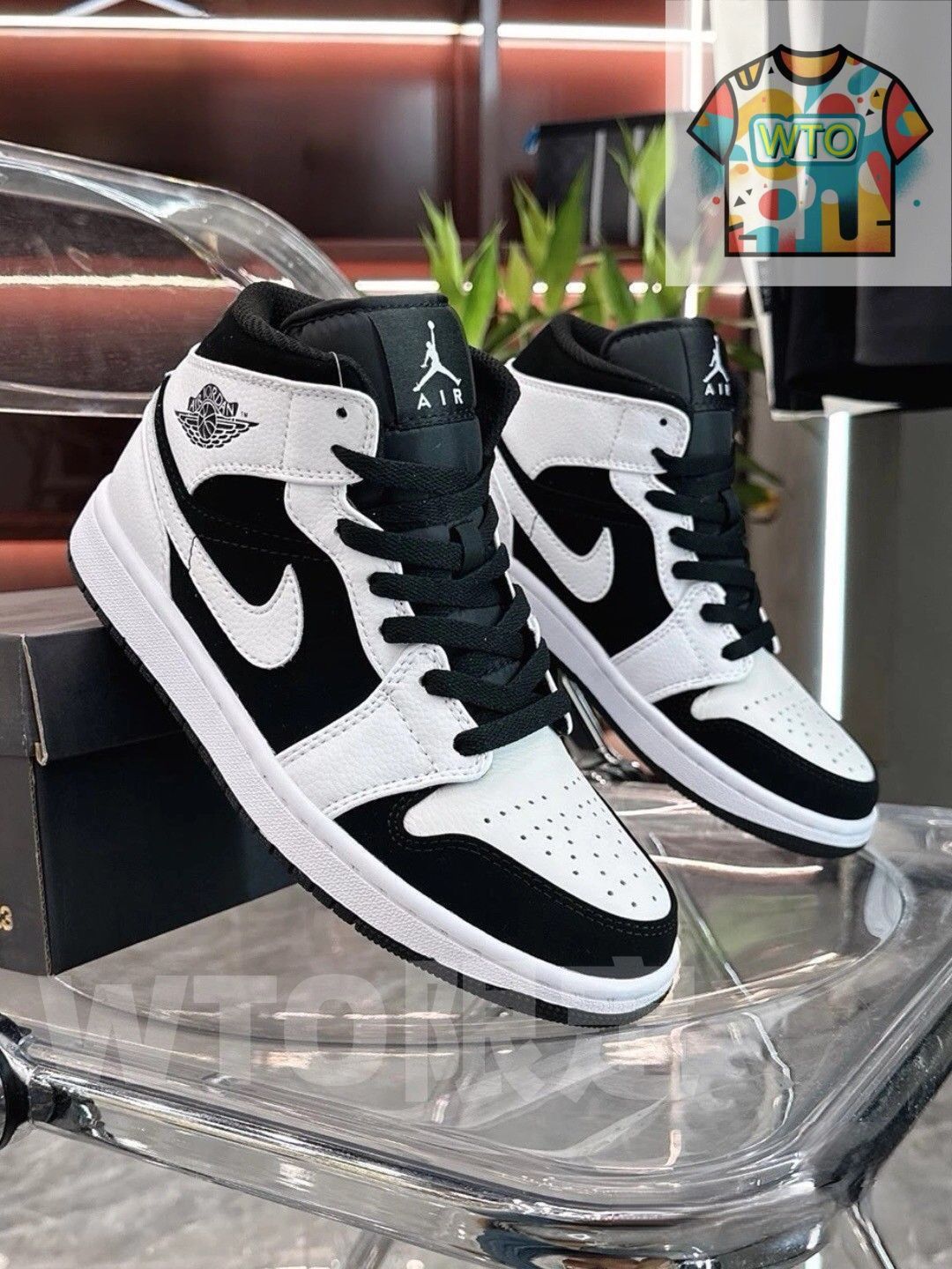 お げ 即 Nike Air Jordan AJ1 Mid 男女兼用 ジョーダン-WTO輸入1