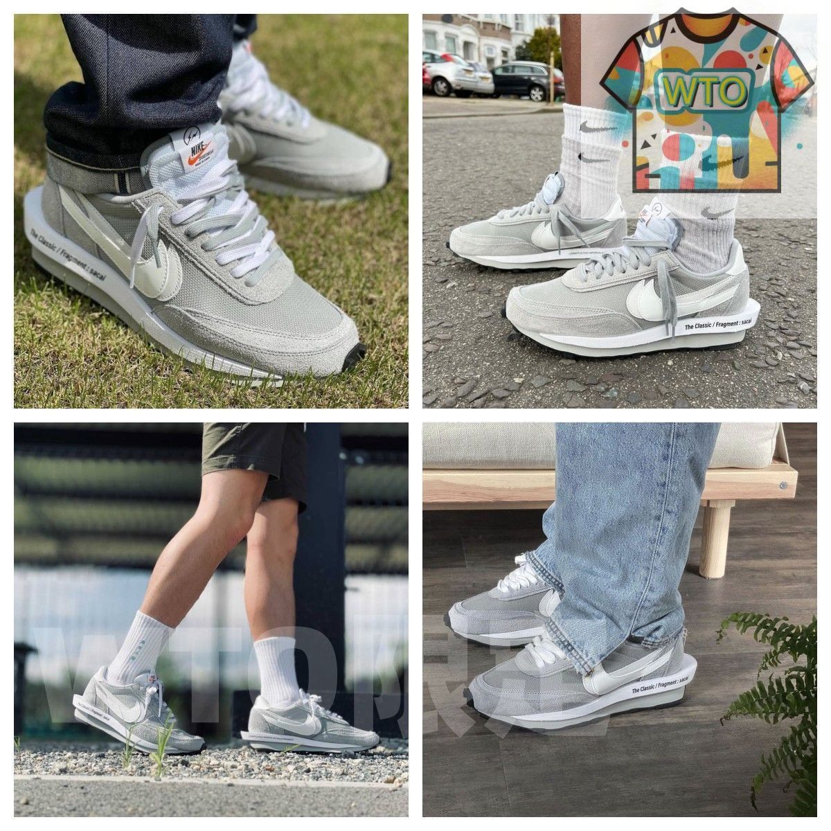 フラグメント × サカイ × ナイキ LD ワッフル SF グレー ナイキ DH2684-001