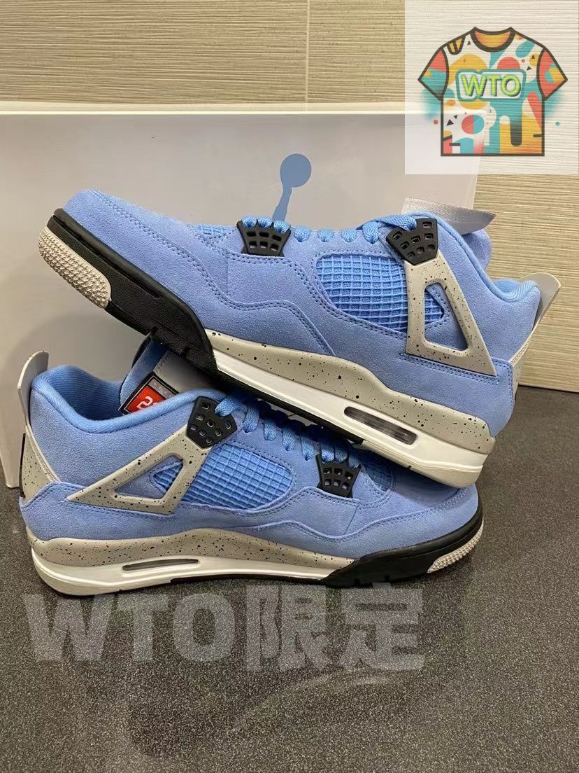 NIKE AIR JORDAN 4 RETRO ナイキ エア ジョーダン 4 レトロ UNIVERSITY BLUE TECH GREY WHITE BLACK ct8527-40-WTO輸入2