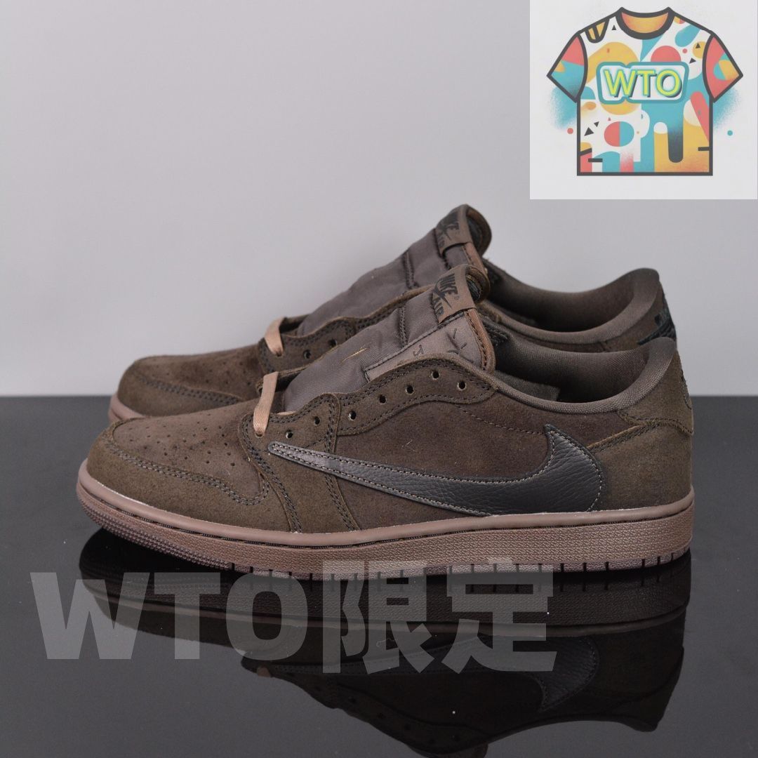 Nike travis scott x jordan air jordan 1 low OG velvet brown