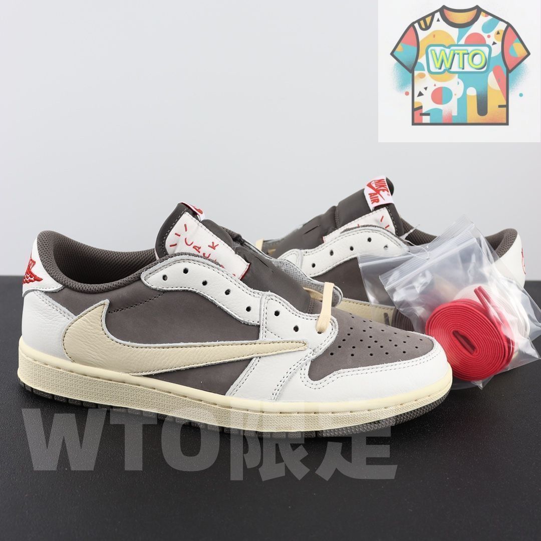 NIKE aj1 ホワイトブラウンモカバーブ-WTO輸入2