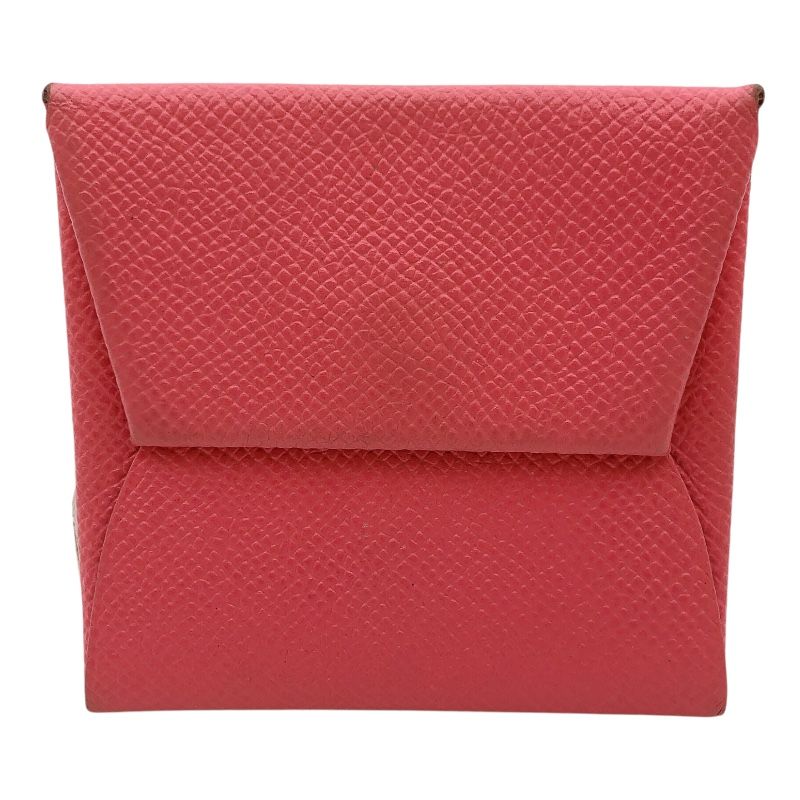 エルメス HERMES バスティア T刻印 2015年 ローズアザレ ヴォーエプソン ユニセックス コインケース