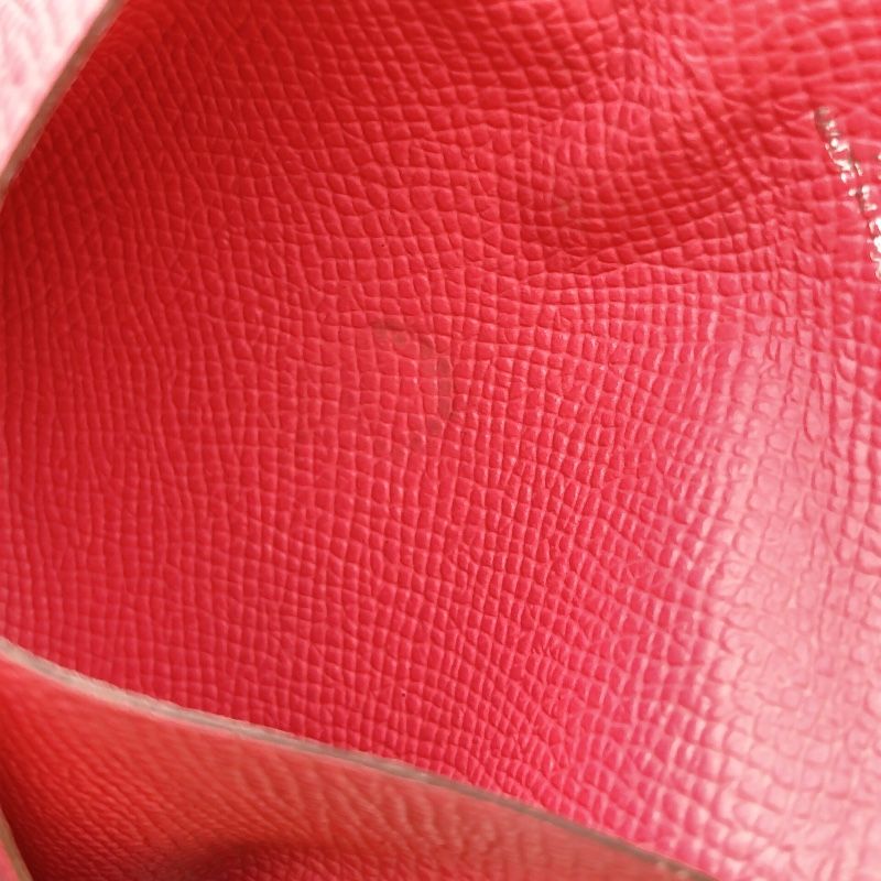  エルメス HERMES バスティア T刻印 2015年 ローズアザレ ヴォーエプソン ユニセックス コインケース その他 小物