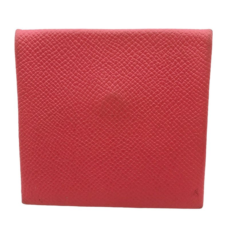 エルメス HERMES バスティア T刻印 2015年 ローズアザレ ヴォーエプソン ユニセックス コインケース