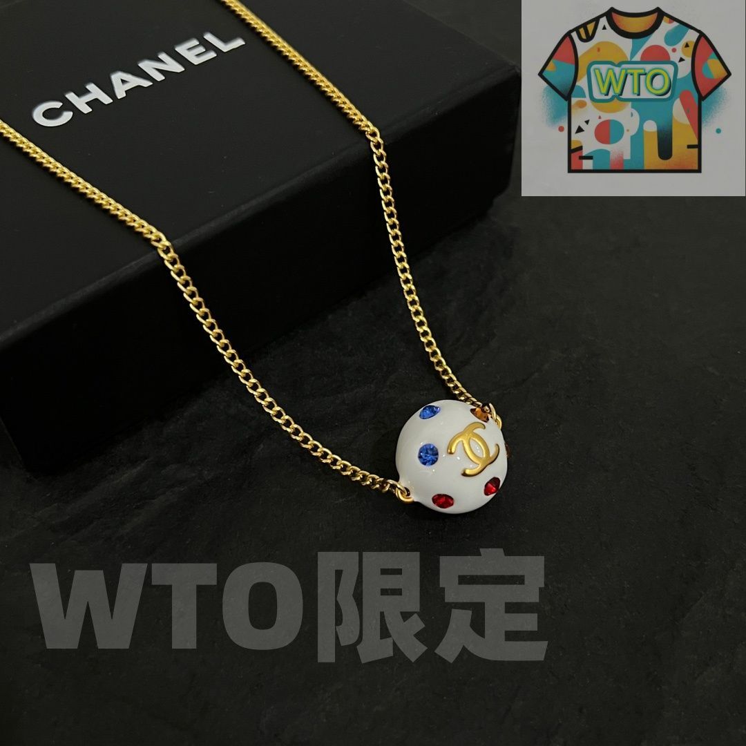  WTO通販 CHANEL ヴィンテージ ネックレス-WTO輸入-VJC 52 イヤリング ノンホールピアス アクセサリー