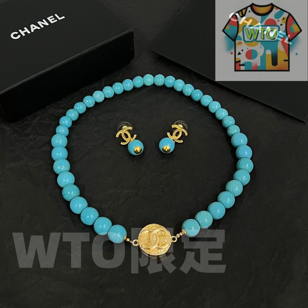  WTO通販 CHANEL ヴィンテージ ネックレス -WTO輸入-NKU 41 イヤリング ノンホールピアス アクセサリー