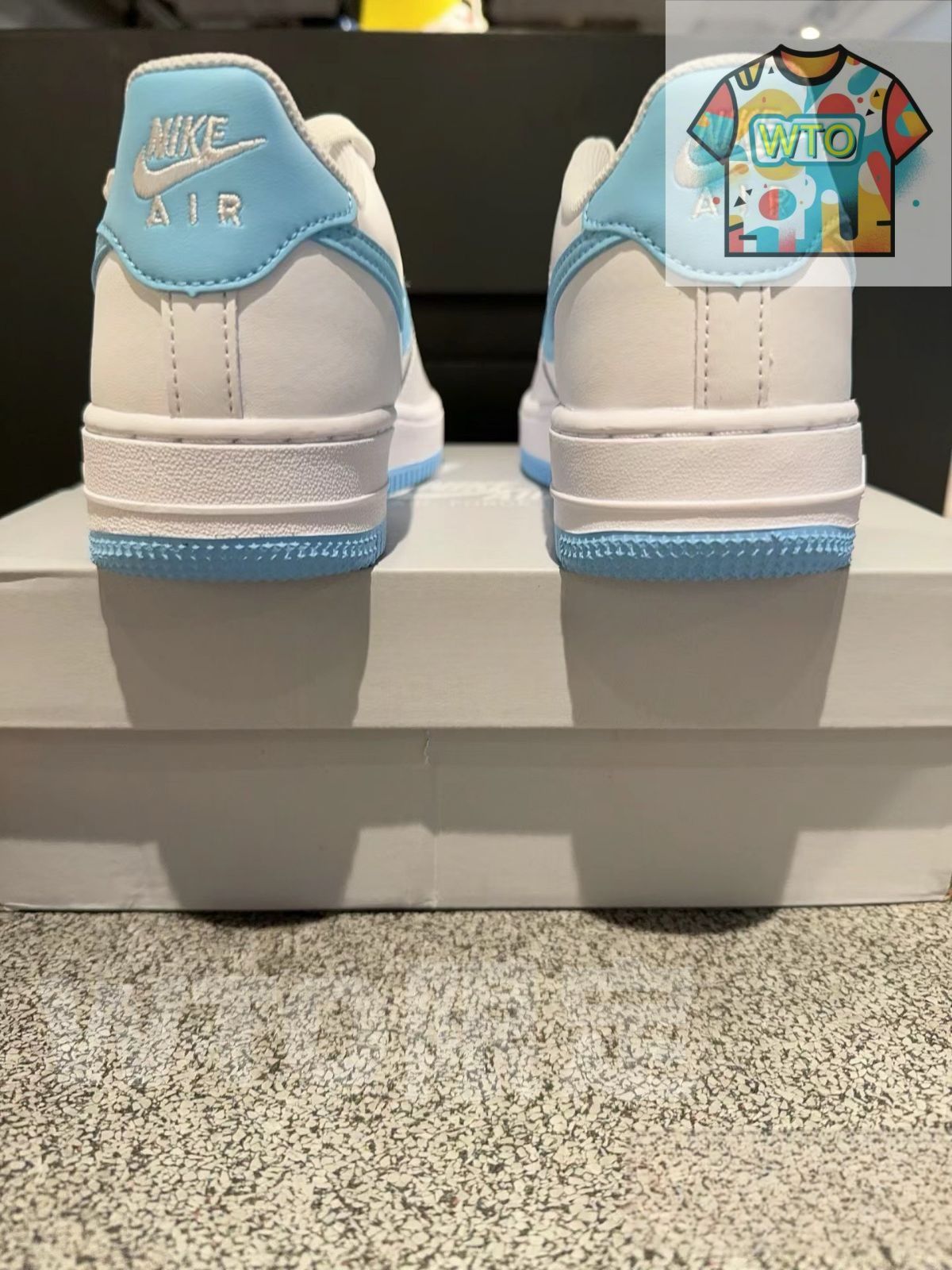  NIKE AIR FORCE 1 07 ナイキ エアフォース1 メンズ レディース スニーカー ローカット WHITE BLUE ホワイト FQ 4296 100 スニーカー 靴