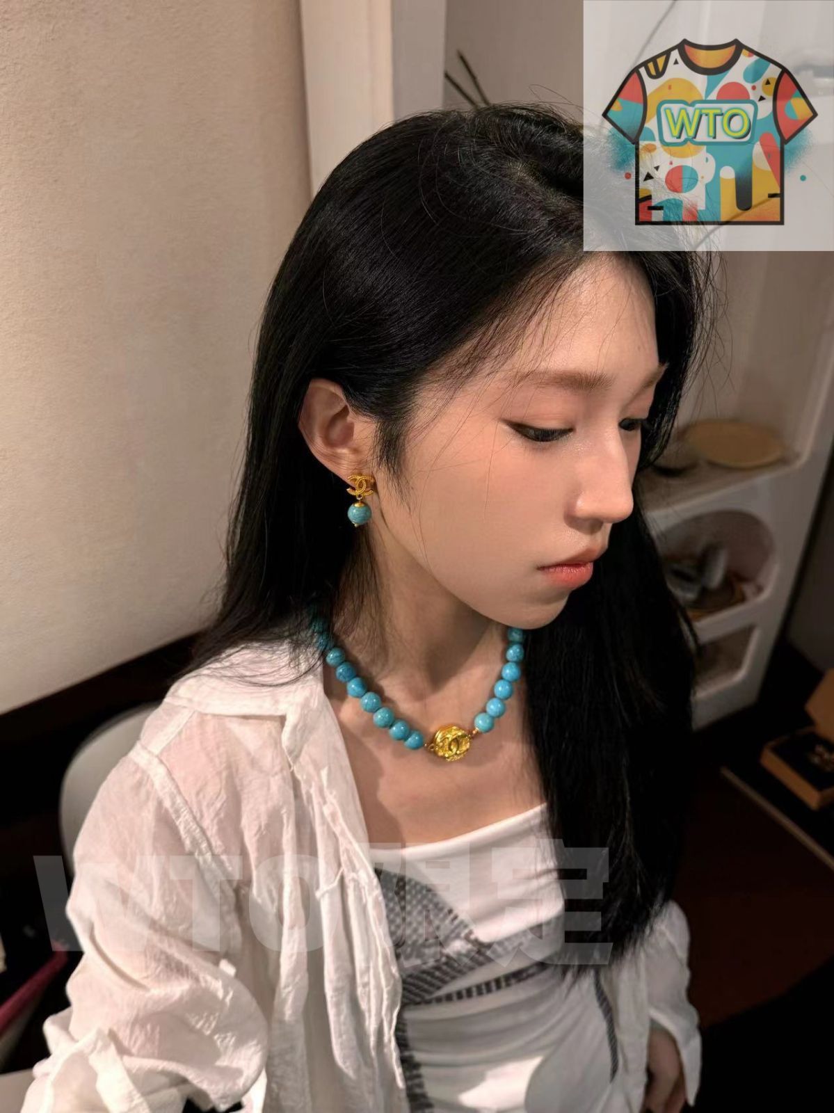 WTO通販 CHANEL ヴィンテージ イヤリング-WTO輸入-FHN 87