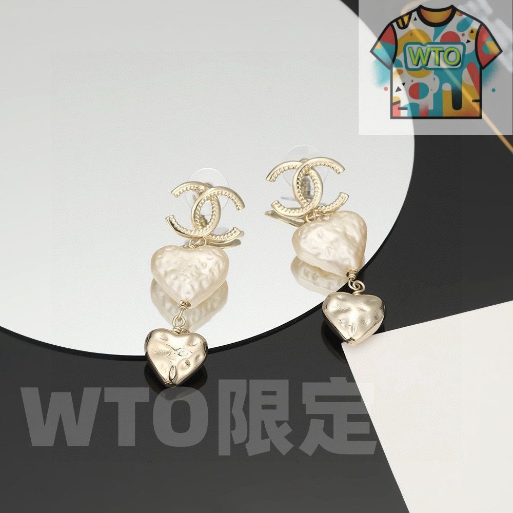 WTO通販 Chanel シャネル 浅金色ハート型イヤリング 早春トレンド対応 -WTO輸入-DYL 25