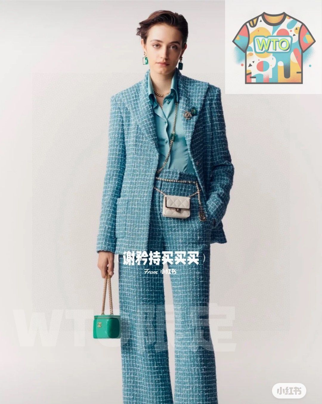 エメラルドシュガークューブ レターイヤリング