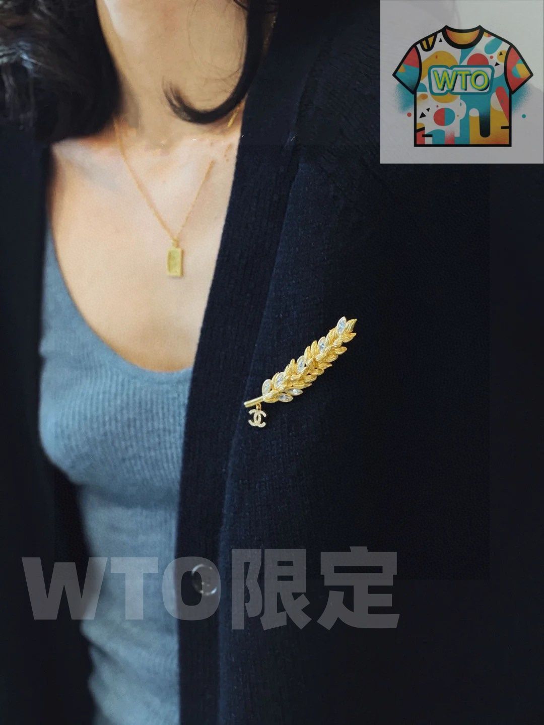 WTO通販 Chanel シャネル 新入荷 麦穂型 スイスサイン ブローチ-WTO輸入-ATK 04