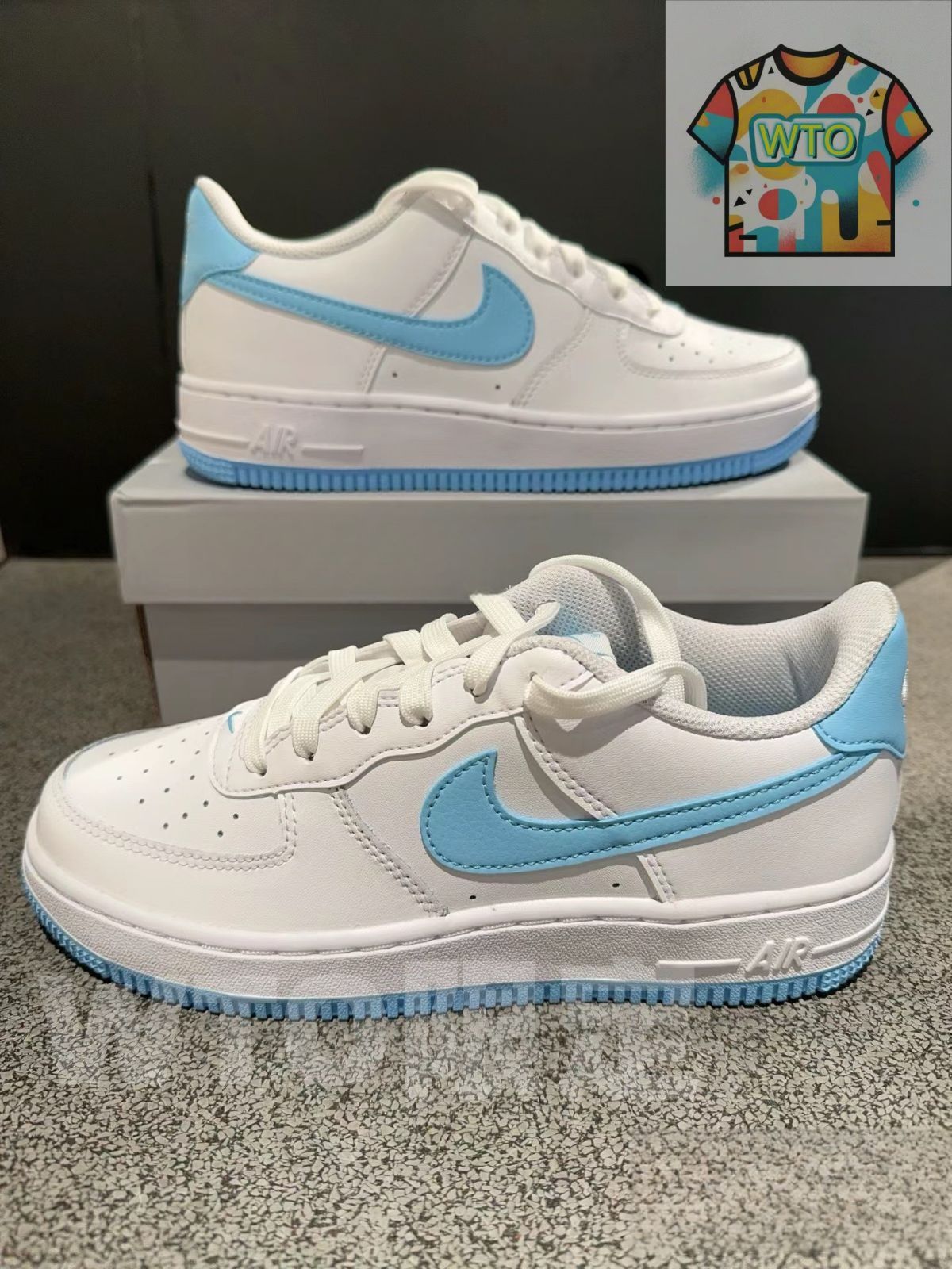 NIKE AIR FORCE 1 07 ナイキ エアフォース1 07 メンズ レディース スニーカー ローカット WHITE AQUARIUS BLUE WHITE ホワイト FQ4296-100