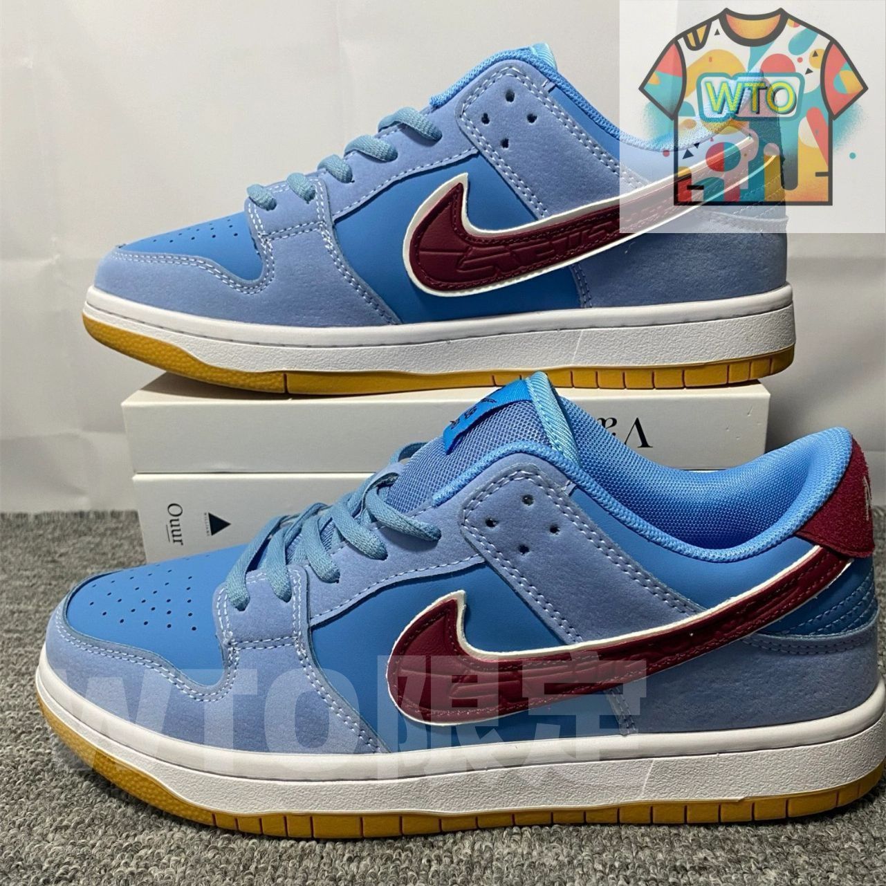 NIKE SB DUNK LOW PRO PHILLIES ナイキ SB ズーム ダンク ロー プロ VALOR BLUE TEAM MAROON dq4040-400