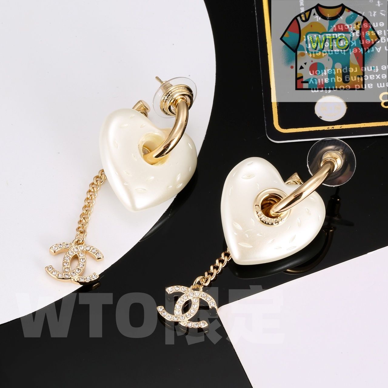 WTO通販 Chanel シャネル 浅金色ハート型イヤリング 最新潮流に追いつく早春モデル -WTO輸入-HVW 41