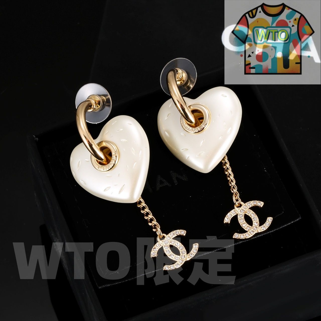 WTO通販 Chanel シャネル 浅金色ハート型イヤリング 最新潮流に追いつく早春モデル -WTO輸入-HVW41