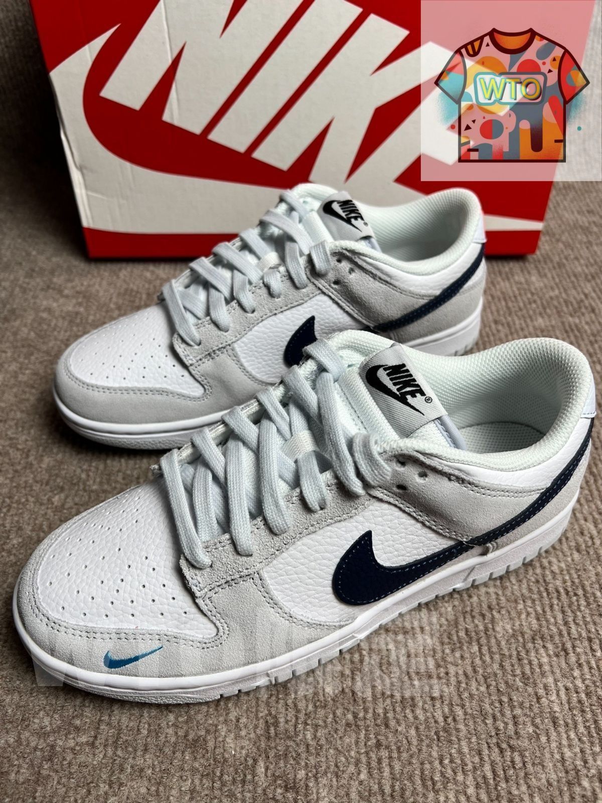 Nike ナイキ ダンクロー ミニ スウッシュ グレー ネイビー ナイキ ナイキ ダンクロー ミニ スウッシュ グレー ネイビー FJ4227-001 メンズ スニーカー ランニングシューズ 21SN-FJ4227-001