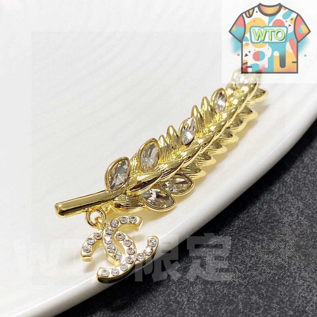  WTO通販 Chanel シャネル 新入荷 麦穂型 スイスサイン ブローチ WTO輸入 TKY 87 イヤリング ノンホールピアス アクセサリー