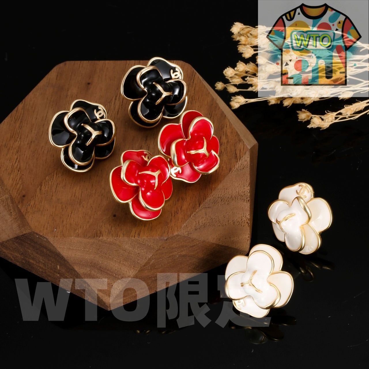 WTO通販 Chanel シャネル ドロップオイル クラシックデザイン イヤリング-WTO輸入-FUM14