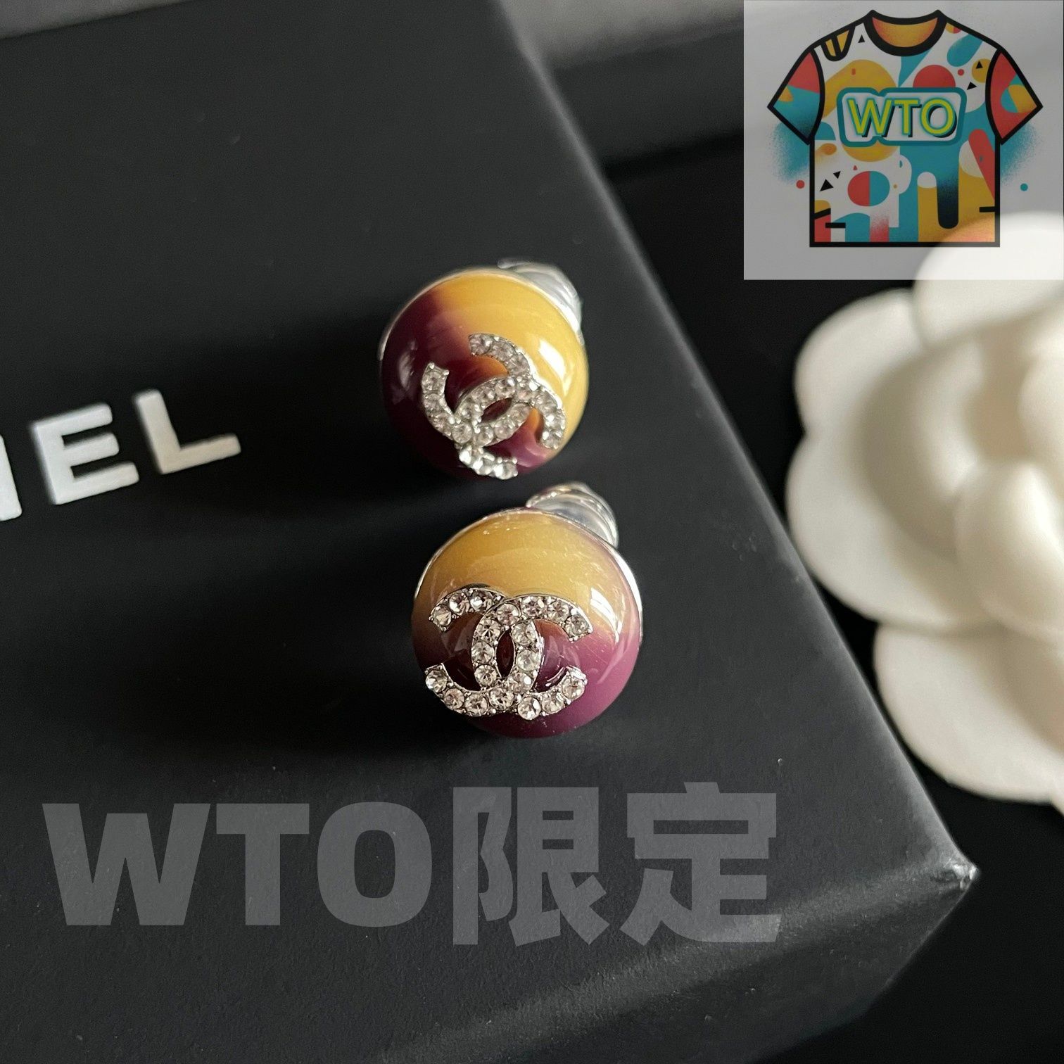  WTO通販 Chanel ダブル C イヤリング オリジナルリプリカロゴ 在庫 価格 WTO輸入 FUT 65 イヤリング ノンホールピアス アクセサリー