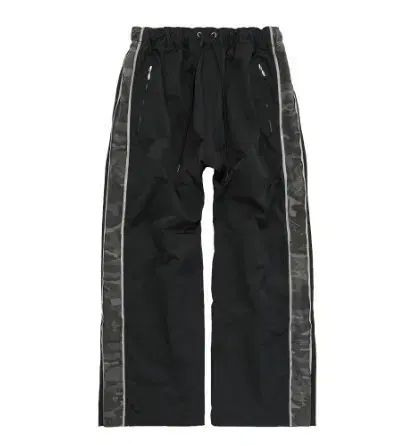 1 ポリテル ナイロン トラック パンツ サイド カモ