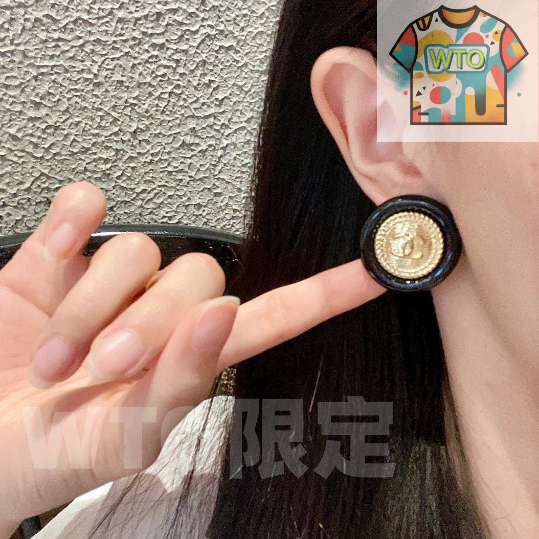  WTO通販 Chanel シャネル ヴィンテージ ダブル C イヤリング WTO輸入 FVQ 58 イヤリング ノンホールピアス アクセサリー