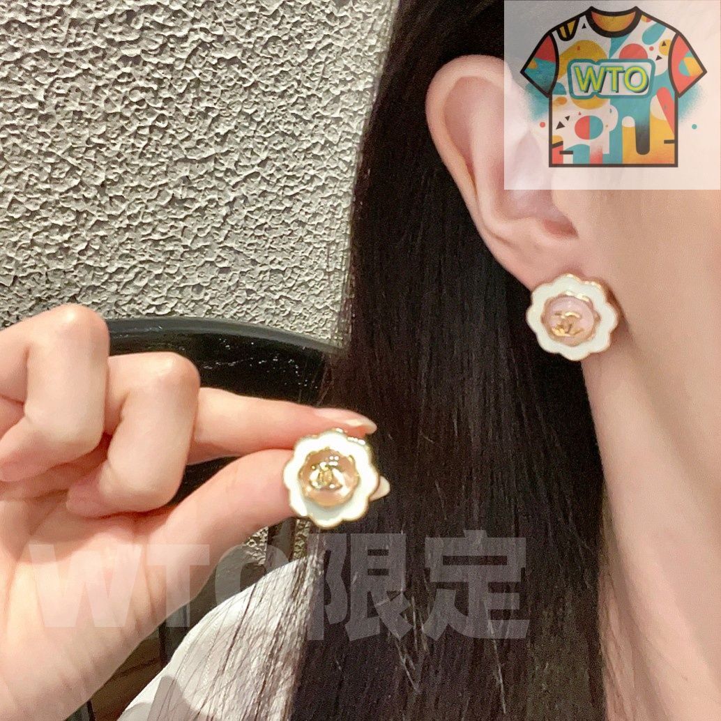 WTO通販 Chanel シャネル ヴィンテージ ダブル C イヤリング-WTO輸入-EUE67