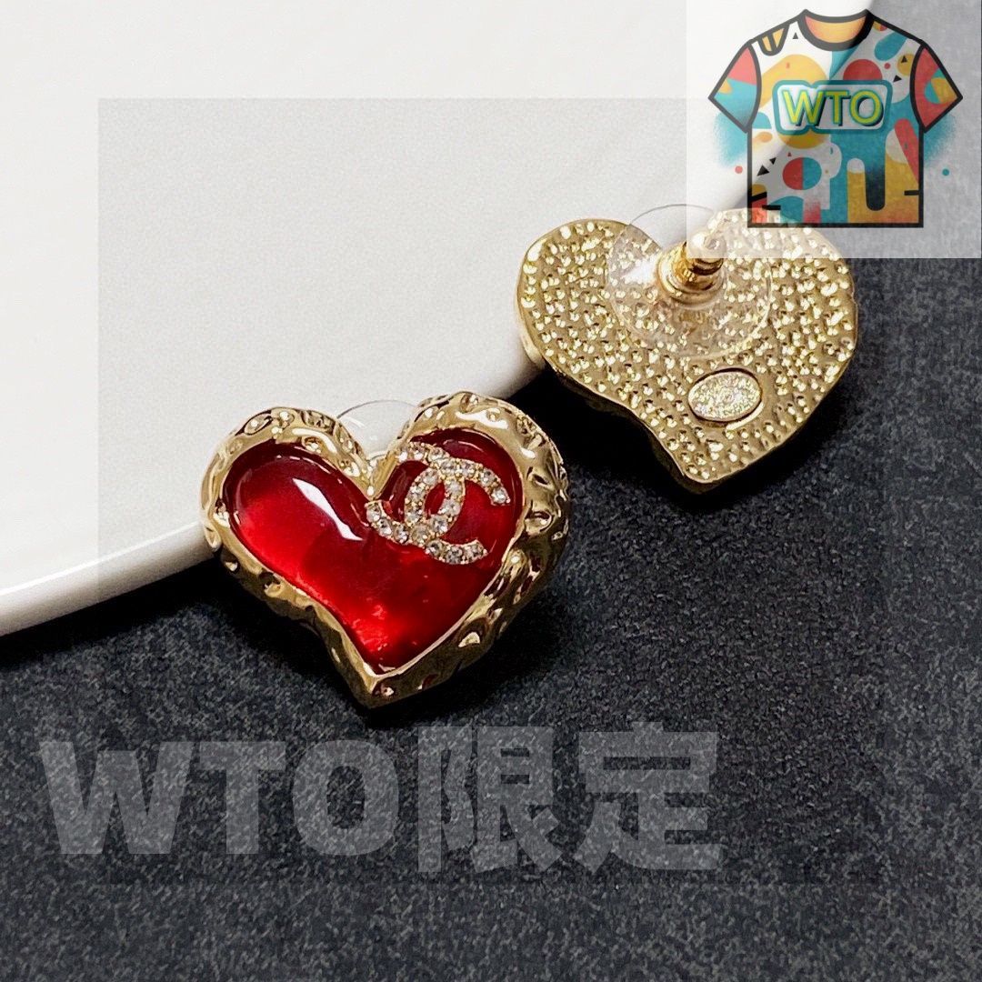 WTO通販 Chanel シャネル クラシック ハート＆ダブル C イヤリング-WTO輸入-KAE 97