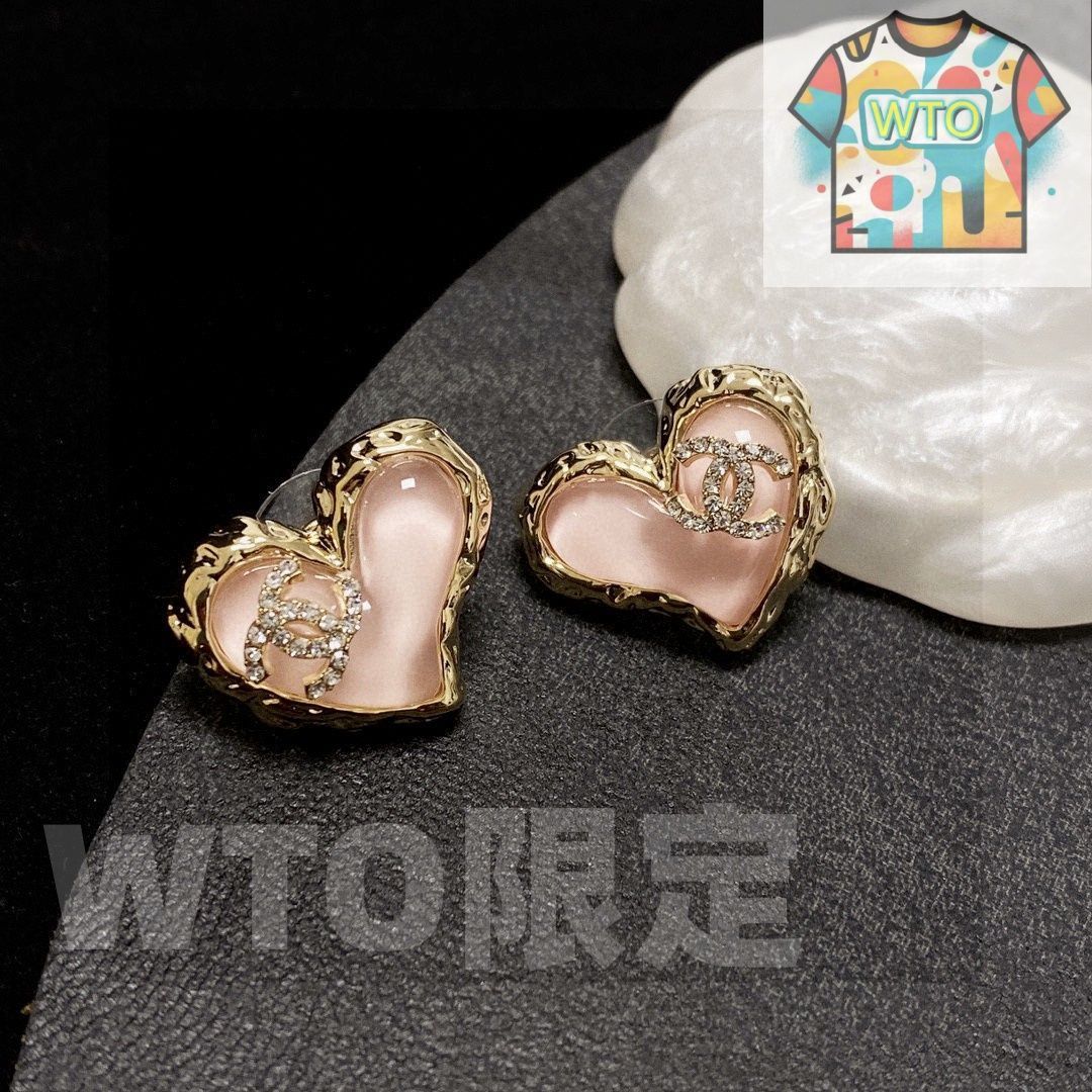 WTO通販 Chanel シャネル クラシック ハート＆ダブル C イヤリング-WTO輸入-EJP 86