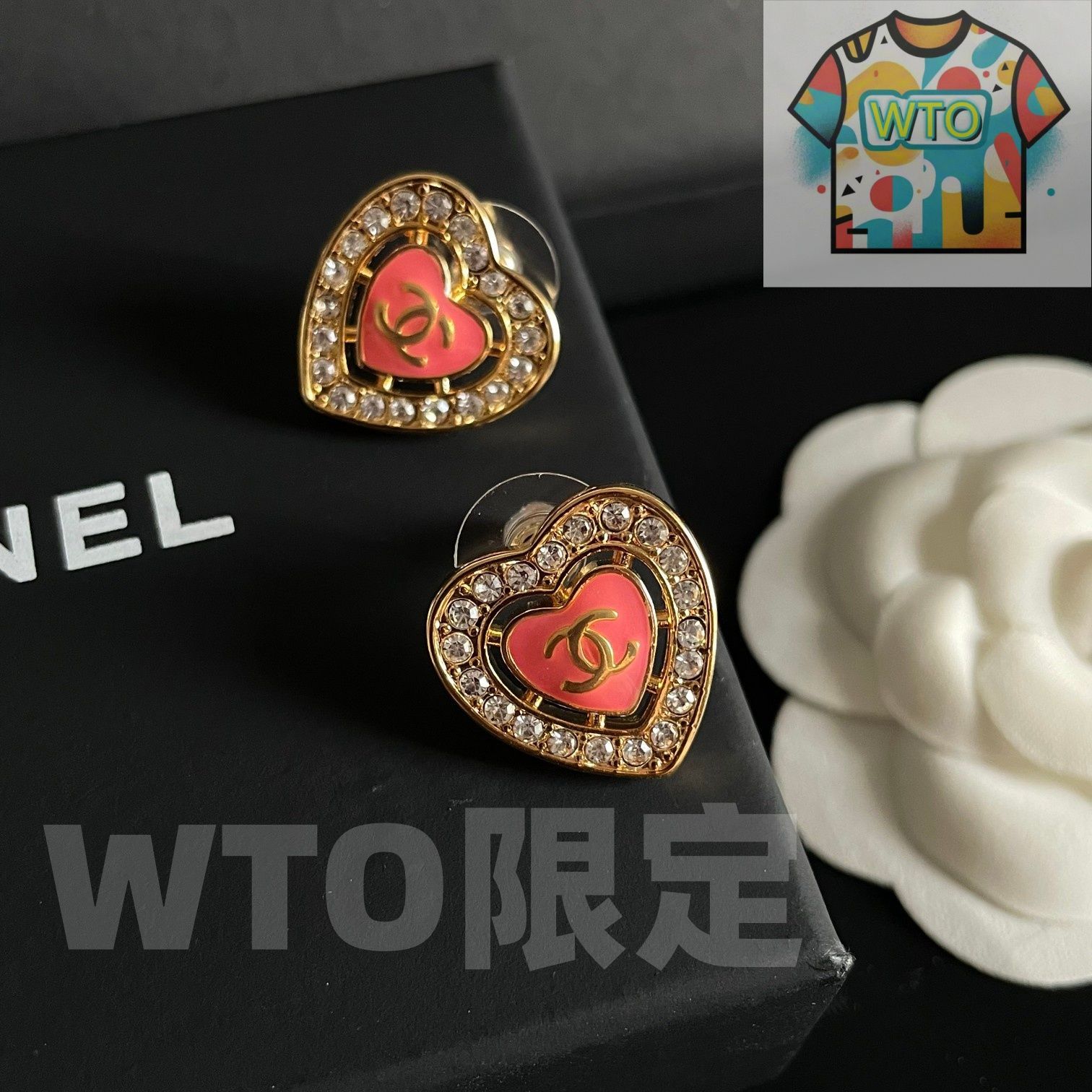  WTO通販 Chanel ダブル C イヤリング オリジナルリプリカロゴ 在庫 価格 WTO輸入 CHU 23 イヤリング ノンホールピアス アクセサリー