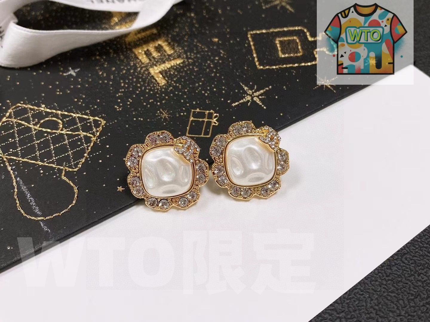 WTO通販 Chanel シャネル ヴィンテージ ダブル C イヤリング-WTO輸入-MAH91