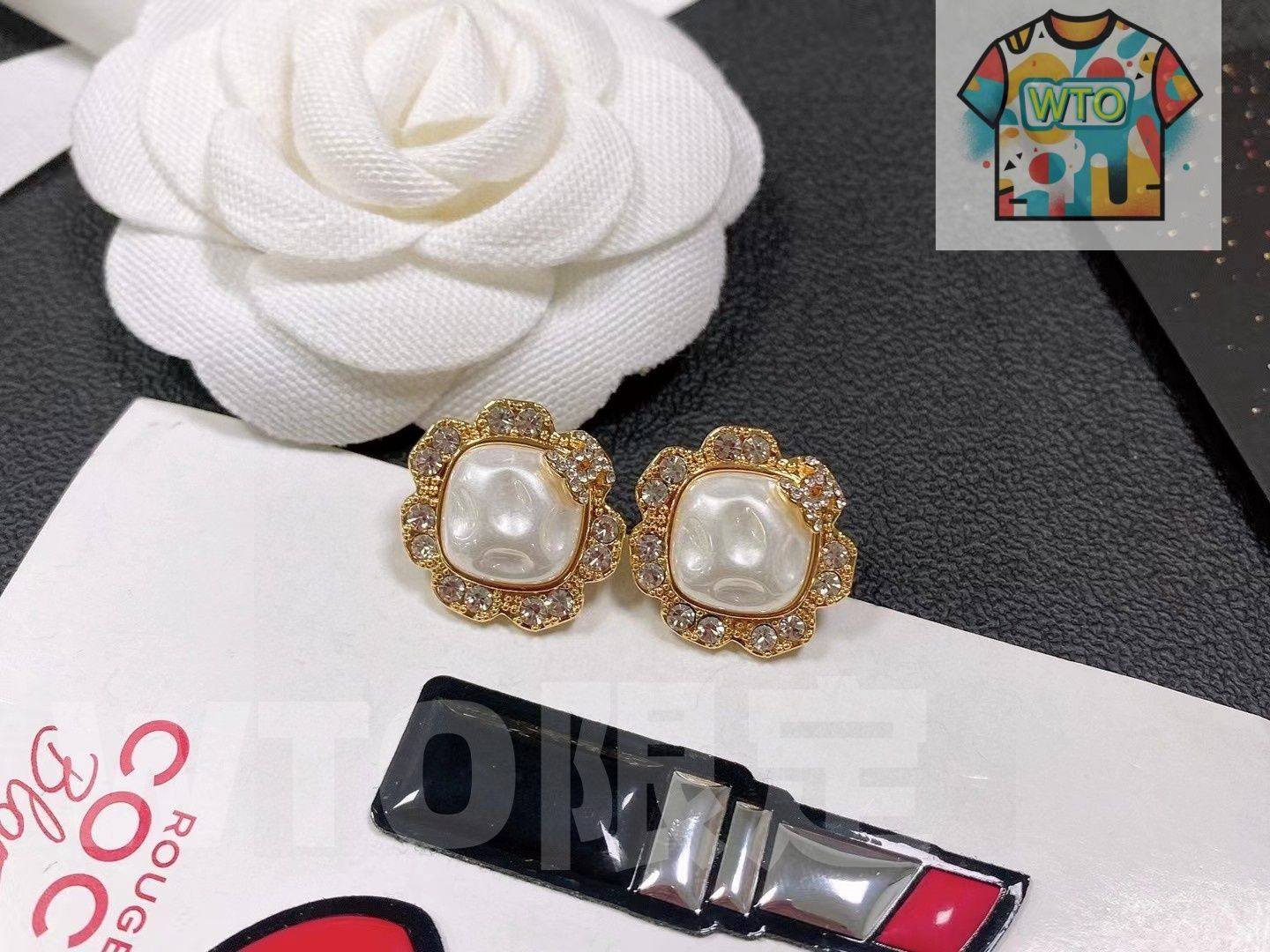  WTO通販 Chanel シャネル ヴィンテージ ダブル C イヤリング-WTO輸入-VVJ 67 イヤリング ノンホールピアス アクセサリー