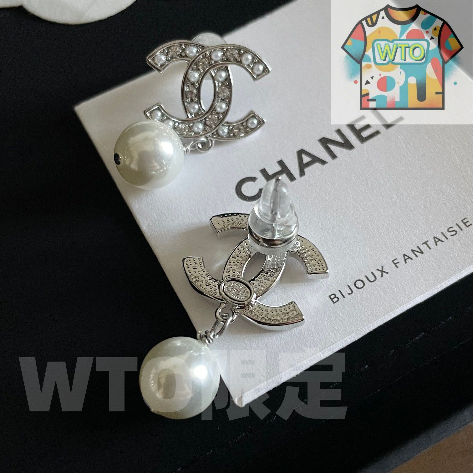 【送料無料期間限定】 WTO通販 Chanel ダブル C イヤリング オリジナルリプリカロゴ 在庫 価格-WTO輸入-NUS29 【送料無料 】