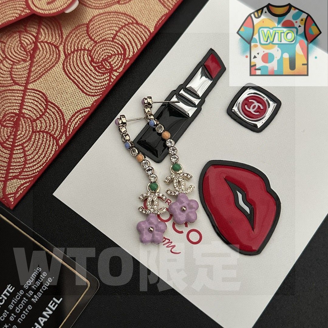 WTO通販 CHANEL ヴィンテージ ダブル C ピアス エレガントデザイン-WTO輸入-JZX 39