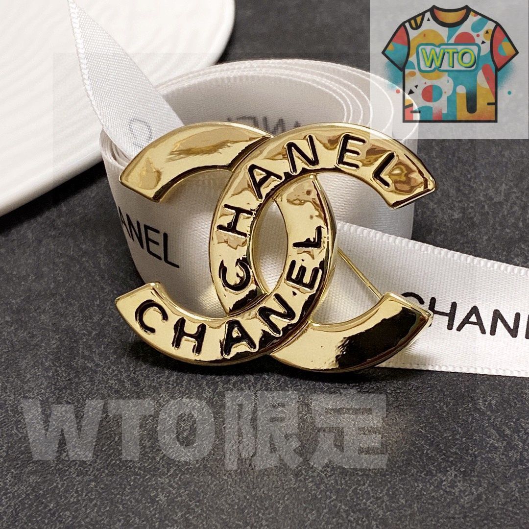  WTO通販 Chanel シャネル 新入荷 ヴィンテージゴールド ラスター ブローチ-WTO輸入-CQC 45 イヤリング ノンホールピアス アクセサリー