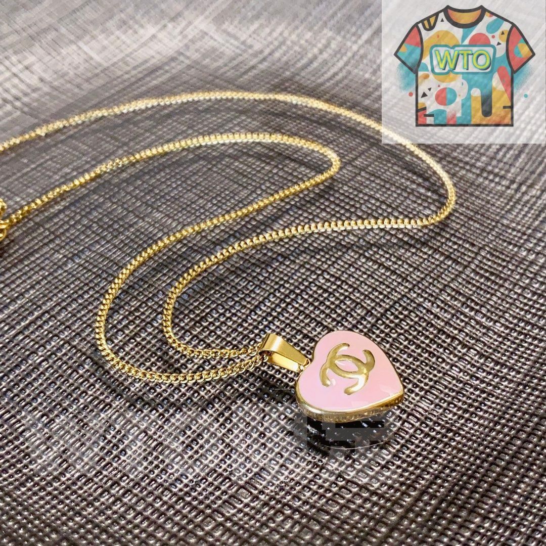  WTO通販 CHANEL 最新ダブル C ピンクハートネックレス 在庫 価格 -WTO輸入-DXW 86 イヤリング ノンホールピアス アクセサリー